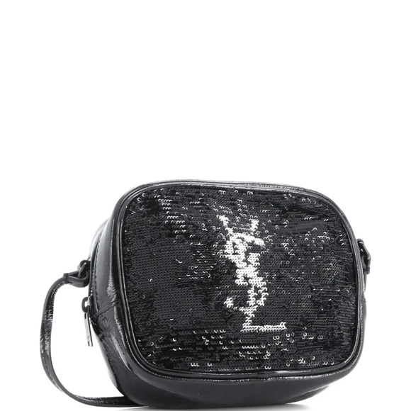 ‼️🤩YVES SAINT LAURENT MONOGRAMED SEQUENCE CROSS BODY BAG‼️EUC‼️‼️ - Picture 15 of 15